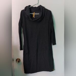 Lolë Dark Grey Long sleeve Cowl neck Dress